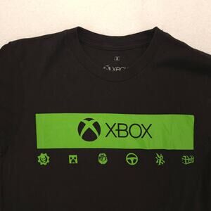 Xbox Casual Crew Neck Short Sleeve Graphic Shirt Mens Size Small S Black